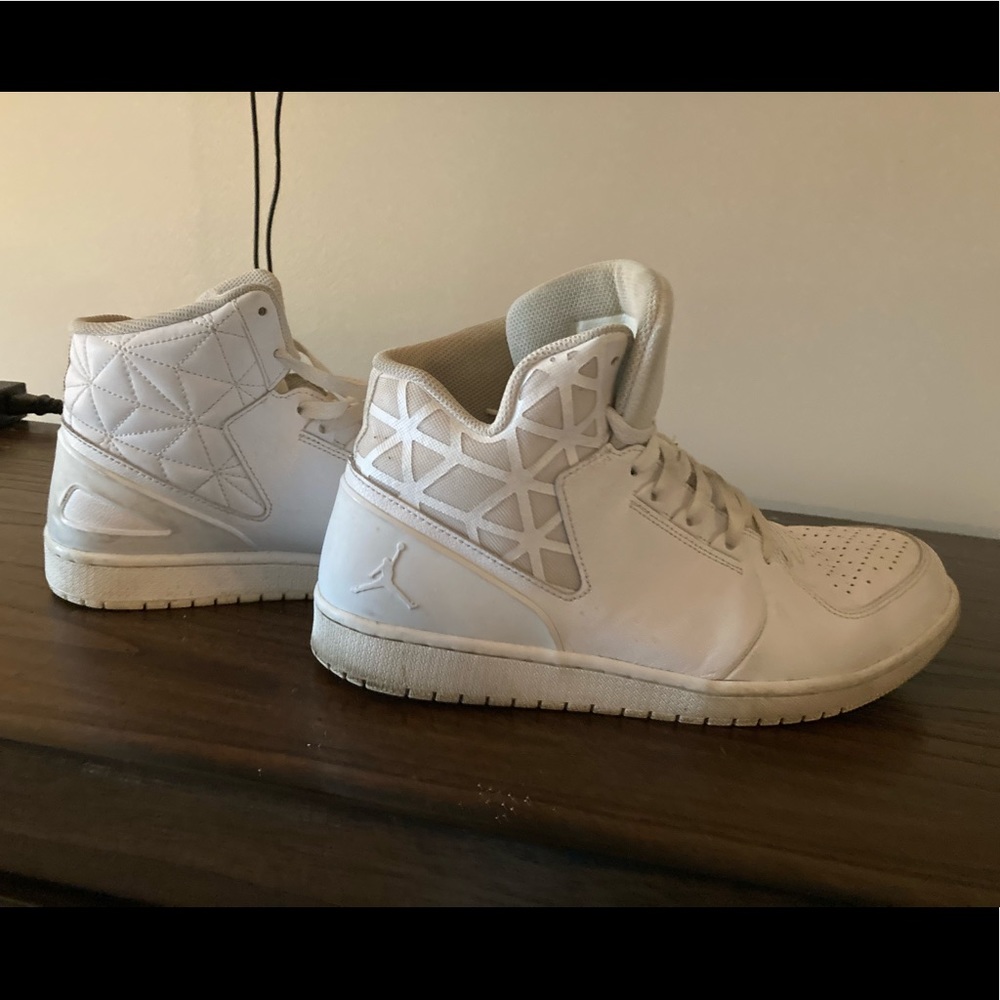 White Nike Jordan sneakers size 11